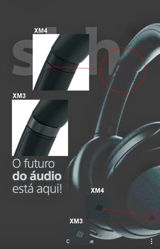 O teaser parece ser do WH-1000XM4. (Fonte da imagem: The Walkman Blog)