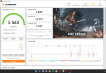 3DMark Fire Strike - modo de bateria