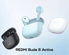O Redmi Buds 8 Active tem certificação IP54 contra poeira e água.