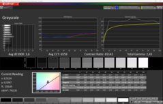 CalMAN Grayscale (Perfil: Padrão)