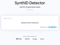 Site do Google SynthID Detector