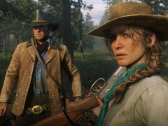 Uma imagem de Red Dead Redemption 2 mostrando Arthur Morgan e Sadie Adler. (Fonte da imagem: Rockstar Games)
