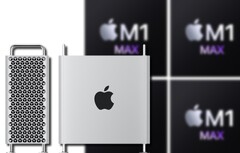 O Apple Silicon Mac Pro aparentemente utilizará chips M1-extension em vez de processadores da geração M2. (Fonte da imagem: Apple - editado)