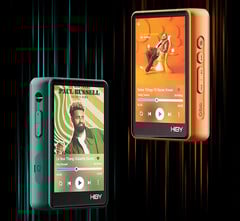 O reprodutor de áudio digital HiBy R3Pro II, que cabe no bolso, suporta a reprodução de música sem perdas em fones de ouvido balanceados usando DACs duplos e amplificadores quádruplos. (Fonte da imagem: HiBy)