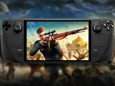 A coleção Sniper Elite Classics Collection está avaliada em US$ 242,94. Na foto: Steam Deck com o último jogo da série. (Fonte da imagem: Valve - editado)