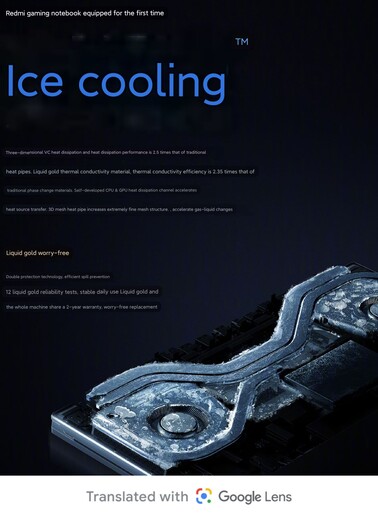 Sistema Ice Cooling (Fonte da imagem: Redmi)