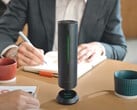O viva-voz Insta360 Wave pode criar resumos e transcrições de reuniões de escritório e, opcionalmente, responder a perguntas sobre reuniões usando IA. (Fonte da imagem: Insta360)