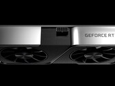 Renderização da placa de vídeo NVIDIA GeForce RTX, RTX 3050 para apresentar a GPU GA107 com 2.304 núcleos