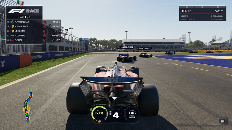 F1 25 com Path Tracing desativado (fonte da imagem: Anil Ganti, Notebookcheck)