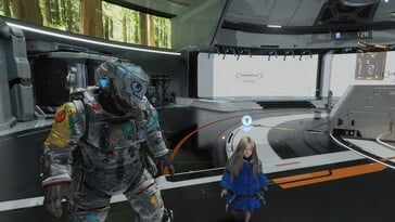 Na imagem: uma captura de tela do jogo Pragmata.