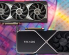 O cartão RX 7900 XT poderia superar o RTX 4090 devido à sua nova microarquitetura. (Fonte de imagem: AMD (6900 XT)/Nvidia (RTX 3090)/Unsplash - editado)