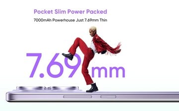 O Realme 15 Pro será praticamente tão fino quanto seu antecessor, mesmo com uma bateria de maior capacidade. (Fonte da imagem: Realme)