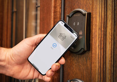 A fechadura Schlage Encode Plus Smart Wi-Fi Deadbolt funciona com Apple's Home Key feature. (Fonte da imagem: Schlage)