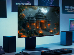 O UltraGear OLED 27GX700A tem um acabamento antirreflexo em vez dos equivalentes brilhantes encontrados em outros monitores para jogos recentes baseados em WOLED. (Fonte da imagem: LG)