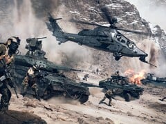 Captura de tela do Battlefield 6 mostrando o multiplayer com guerra total. (Fonte da imagem: Steam)