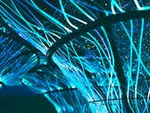 Os cabos de fibra óptica também podem ser usados para criar obras de arte. (Fonte da imagem: Pexels/Georgie Devlin)