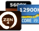 A AMD Zen 4 ES mostrou ganhos sobre a i9-12900K enquanto soprava o Ryzen 5 5600X. (Fonte de imagem: UserBenchmark/AMD - editado)