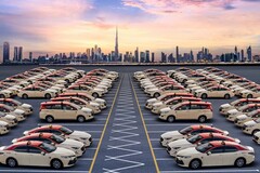 Frota de táxis em Dubai. A BYD está fornecendo 200 sedãs elétricos Seal para a DTC (Fonte da imagem: Economy Middle East)