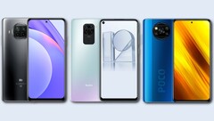 As variantes Global e Europa do Xiaomi Mi 10T Lite, Redmi Note 9, e POCO X3 NFC devem receber a atualização MIUI 12.5 em breve. (Fonte da imagem: Xiaomi - editado)