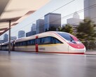 Renderização de uma composição Vinspeed da Siemens Mobility. O trem utilizará a plataforma Velaro Novo