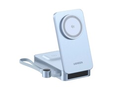 O carregador dobrável Ugreen, ainda não lançado, suporta carregamento sem fio Qi2.2 de 25 W e até 100 W por meio de um cabo USB-C. (Fonte da imagem: MaxGaming)