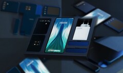 Um smartphone modular Xiaomi poderia estar nos cartões. (Fonte de imagem: Concept Creator &amp;amp; LetsGoDigital - editado)