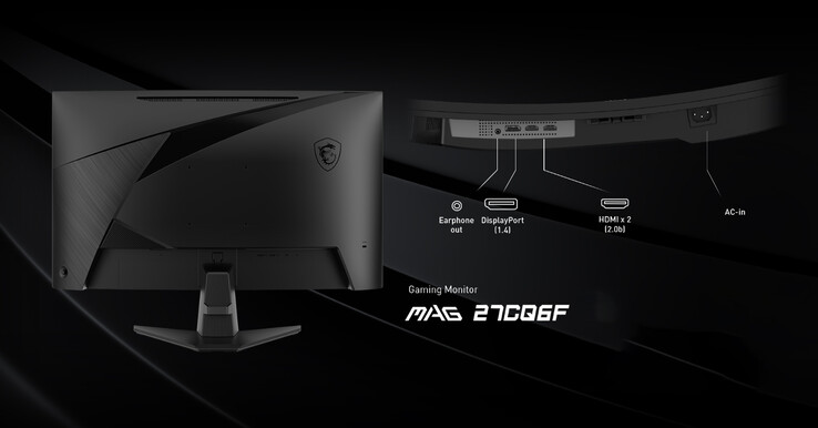 Portas de conectividade do monitor (Fonte da imagem: MSI)