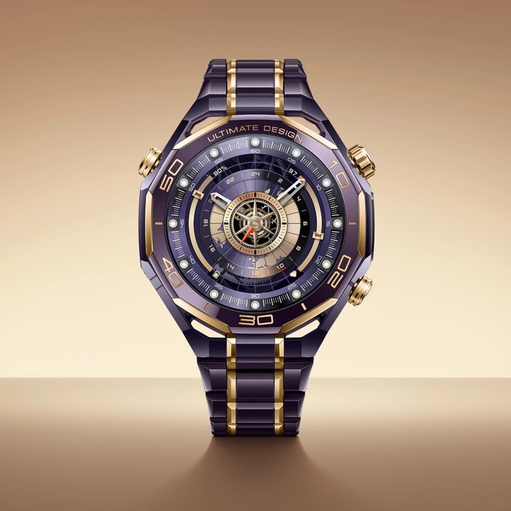 O smartwatch Huawei Watch Ultimate Design Royal Gold Edition. (Fonte da imagem: Huawei)