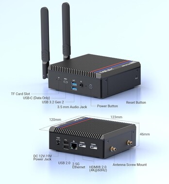 O Z150-0dB tem um sistema de resfriamento passivo (Fonte da imagem: Minix)