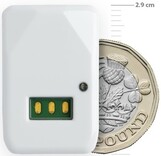 O sensor BEAT não é muito maior do que uma moeda de £1 do Reino Unido. (Fonte da imagem: Nemaura)