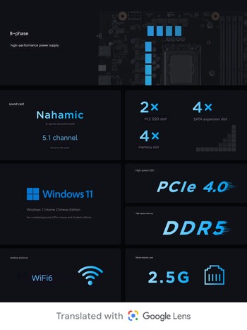 Conectividade, capacidade de atualização e outras especificações do desktop para jogos (Fonte da imagem: Lenovo)
