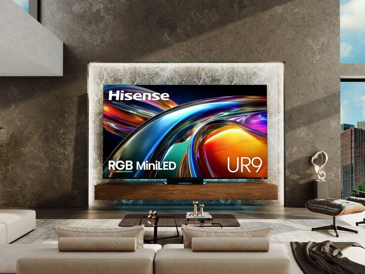 A Hisense UR9 RGB MiniLED TV (Fonte da imagem: Hisense)
