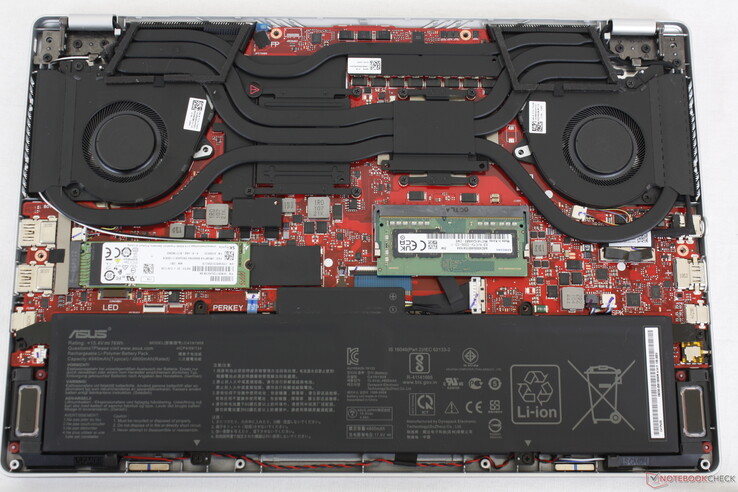 O Asus mudou a orientação de pelo menos um tubo de calor quando comparado com a GA401 2020