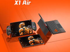 O X1 Air apresenta o Intel Core Ultra 7 258V. Na foto: uma imagem promocional do dispositivo portátil para jogos. (Fonte da imagem: OneXPlayer - editado)