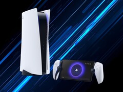 O PS Portal mostrado ao lado de um console PS5 (Fonte da imagem: PlayStation Blog com edições)
