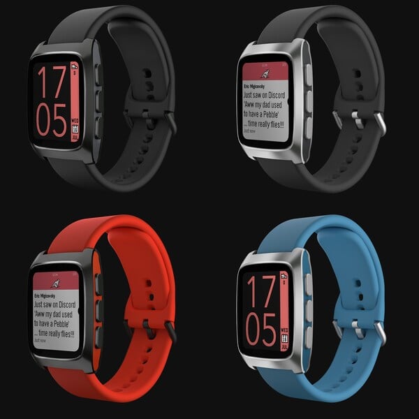 O Pebble Time 2 será lançado em cores, mas as tonalidades exatas ainda não foram definidas. (Fonte da imagem: Eric Migicovsky/Core Devices)