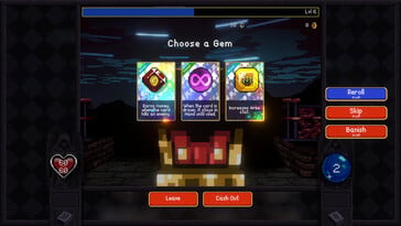 Na imagem: Uma captura de tela do jogo Vampire Crawlers.