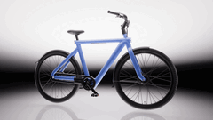 A série VanMoof S6 apresenta um motor de 250 W na roda dianteira que proporciona uma velocidade máxima de 25 km/h (Fonte da imagem: VanMoof)