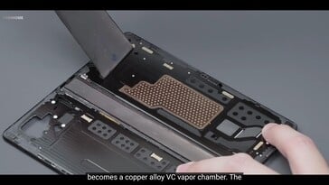 Vivo X Fold3 Pro: A nova câmara de vapor de cobre.