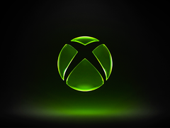 O logotipo do Xbox em um fundo escuro
