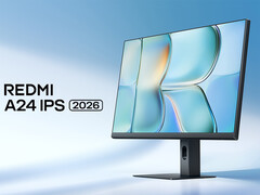 O Redmi A24 2026 custa cerca de US$ 65 na China. Na foto: uma imagem promocional do monitor. (Fonte da imagem: Xiaomi - editado)