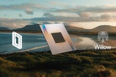 O processador quântico Willow do Google, que demonstrou uma nova técnica para reduzir erros na computação quântica.
