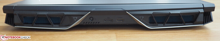 Back: DC-in, DisplayPort, HDMI