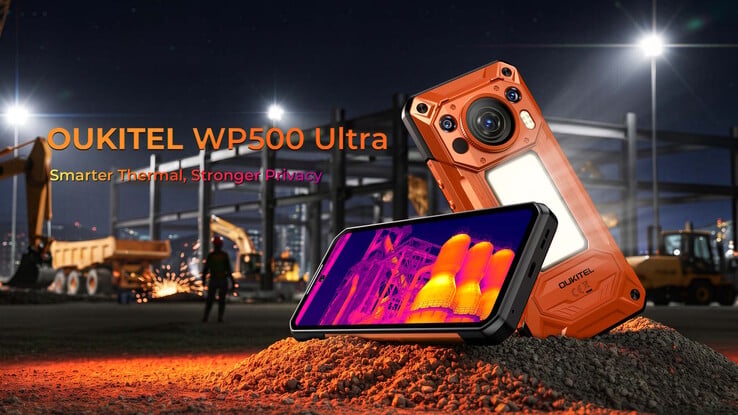 O WP500 Ultra vem com uma câmera de imagem térmica