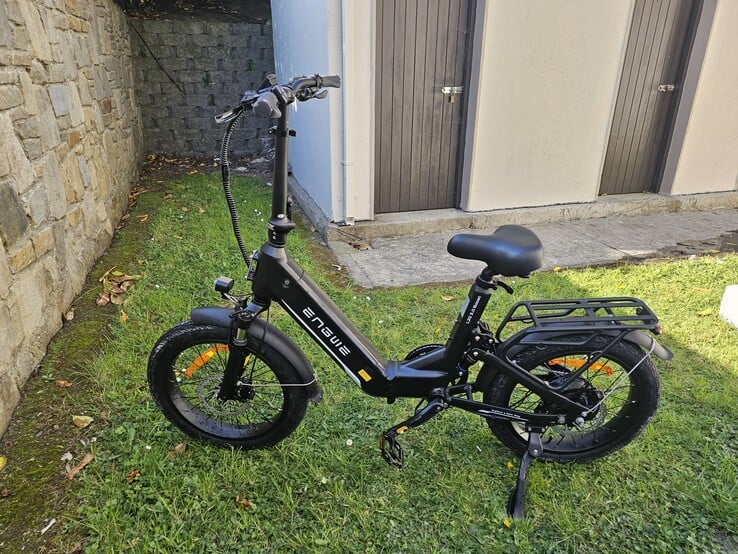 A bicicleta após a montagem.