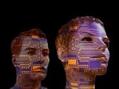 Rostos humanos com padrões de circuitos que simbolizam a inteligência artificial (Fonte da imagem: Gerd Altmann do Pixabay)