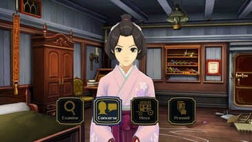 ambientes 3D em The Great Ace Attorney Chronicles (Fonte da imagem: Steam)