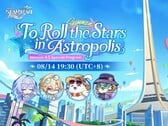 Imagem promocional oficial de Honkai: Star Rail Versão 4.5, “To Roll the Stars in Astropolis”.