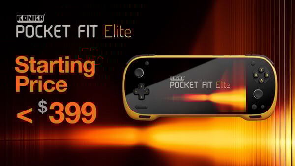 O Konkr Pocket Fit Elite terá um preço inicial de menos de US$ 400. (Fonte da imagem: Ayaneo)