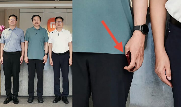 Lei Jun segurando o que se acredita ser o Xiaomi 18 Fold